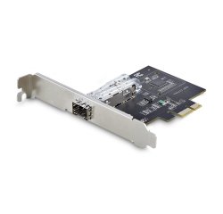 StarTech.com Carte Réseau GbE SFP à 1 Port, PCIe 2.1 x1, Intel I210-IS, Carte Contrôleur 1GbE, 1000BASE Cuivre/Fibre Optique, Carte Réseau Gigabit Ethernet NIC, Backplanes de Serveur/PC - Compatible Windows/Linux