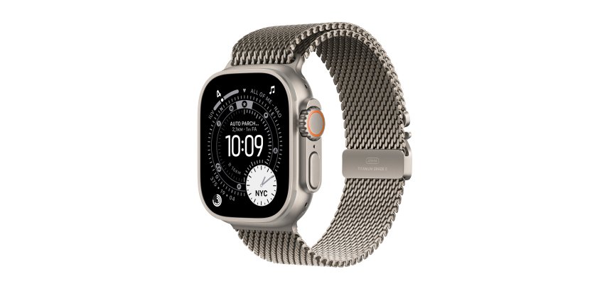 Apple Watch Ultra 3 OLED 49 mm Numérique 422 x 514 pixels Écran tactile 5G Titane Wifi GPS (satellite)