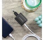 OtterBox Cargar Rápidamente | Estándar, USB-C Doble Puerto Cargador de Pared, Euro (C), Black