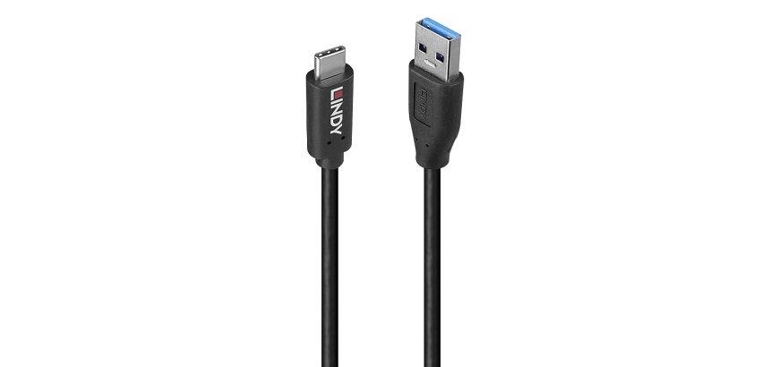 Lindy 36972 câble USB USB 3.2 Gen 2 (3.1 Gen 2) 1,5 m USB A USB C 10 Gbit/s 15 W Noir