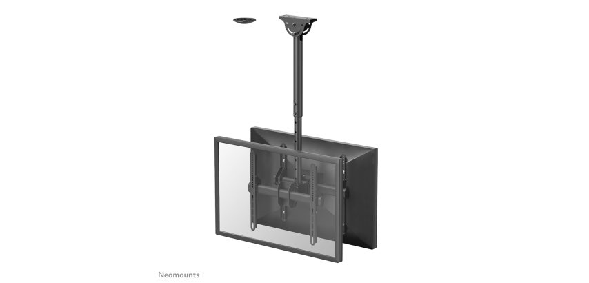 Neomounts NM-C440DBLACK Soporte de techo para doble monitor/TV 32-60" - alt. 56-91 cm