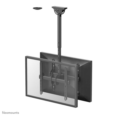 Neomounts NM-C440DBLACK Soporte de techo para doble monitor/TV 32-60" - alt. 56-91 cm