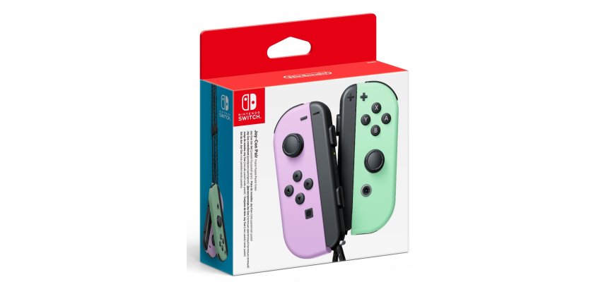 Nintendo Switch - Set da due Joy-Con Viola Pastello/Verde pastello