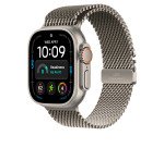Apple Bracelet Milanais en titane naturel 49 mm - Medium
