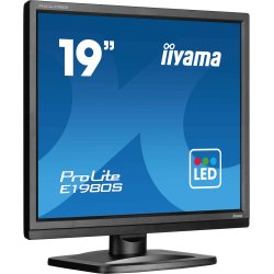 iiyama ProLite E1980S-B1 écran plat de PC 48,3 cm (19") 1280 x 1024 pixels VGA LED Noir