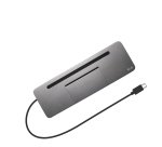 i-tec Metal USB-C Ergonomic 4K 3x Display Docking Station + Power Delivery 85 W
