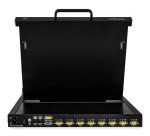 StarTech.com Console KVM à Montage Rack 8 Ports avec Câbles de 1,8m - Switch KVM Intégré avec Écran LCD 17" - Tiroir KVM LCD 1U Complet - KVM OSD - Durable 50,000 MTBF - Support USB + VGA - Clavier QWERTY