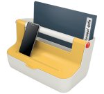 Boîte de rangement Cosy, L214 x H196 x P367 mm, jaune