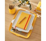 Corbeille à courrier Cosy avec organisateur, A4