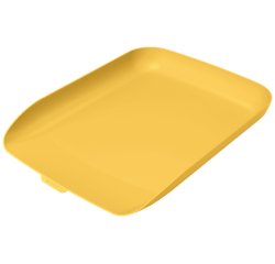 Corbeille a courrier leitz cosy plastique jaune          358x268x43mm