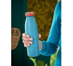 Bouteille isotherme 500 ml Cosy, bleu, boissons chaudes 7h et froides 15h, D68 x H235 mm