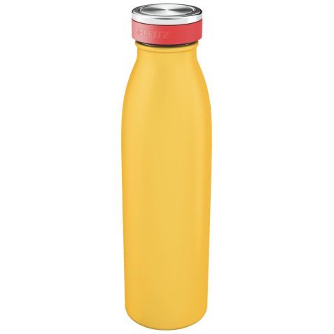 Bouteille isotherme 500 ml Cosy, jaune, boissons chaudes 7h et froides 15h, D68 x H235 mm