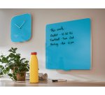 Pendule leitz cosy horloge mural analogique coloris bleu