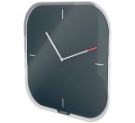 Pendule leitz cosy horloge mural analogique coloris gris