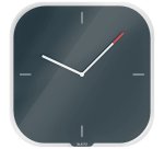 Pendule leitz cosy horloge mural analogique coloris gris
