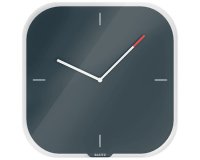 Pendule leitz cosy horloge mural analogique coloris gris