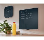 Pendule leitz cosy horloge mural analogique coloris gris