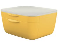Bloc de classement Cosy, 2 tiroirs, jaune/gris clair