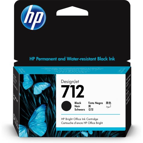 HP 712 - noir - originale - DesignJet - cartouche d'encre - 38 ml