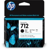 HP 712 - black - original - DesignJet - ink cartridge - 80ml