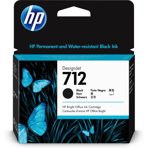 HP 712 - Schwarz - Original - DesignJet - Tintenpatrone - 80ml