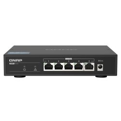 QNAP QSW-1105-5T switch No administrado Gigabit Ethernet (10/100/1000) Negro