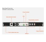 Vertiv Liebert SAI EDGE – SAI de montaje en rack line interactive 1U de 1000 VA 900 W 230 V, factor de potencia de 0,9