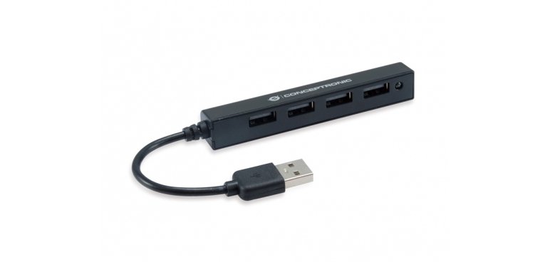 Conceptronic HUBBIES05B hub di interfaccia USB 2.0 480 Mbit/s Nero
