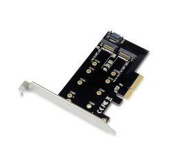 Conceptronic EMRICK 2-in-1 M.2 SSD PCIe Adapter SATA AHCI NVMe
