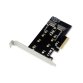 Conceptronic EMRICK 2-in-1 M.2 SSD PCIe Adapter SATA AHCI NVMe