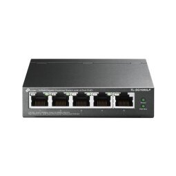 TP-Link TL-SG1005LP commutateur réseau Non-géré Gigabit Ethernet (10/100/1000) Connexion Ethernet, supportant l'alimentation via ce port (PoE) Noir