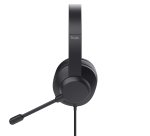 Trust Ayda Max USB Casque Avec fil Arceau Bureau/Centre d'appels USB Type-C / USB Type-A Noir