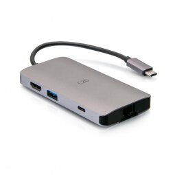 C2G USB-C® Mini Dock with HDMI, 2x USB-A, Ethernet, SD Card Reader, and USB-C Power Delivery up to 100W - 4K 30Hz - Dockingstation - USB-C / Thunderbolt 3 - HDMI - GigE