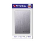 Verbatim Disque dur portable mince Store ?n? Go ALU 1 To gris