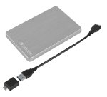 Verbatim Store 'n' Go ALU Slim Portable Hard Drive 1TB Silver