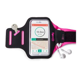 Celly Arm Band Black, Pink Neoprene