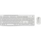 Pack Teclado + Ratón  USB QWERTY Italiano Blanco Silent Wireless Logitech MK295