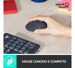 Logitech MK295 Kit Mouse e Tastiera Wireless Silent