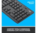 Logitech MK295 Kit Mouse e Tastiera Wireless Silent