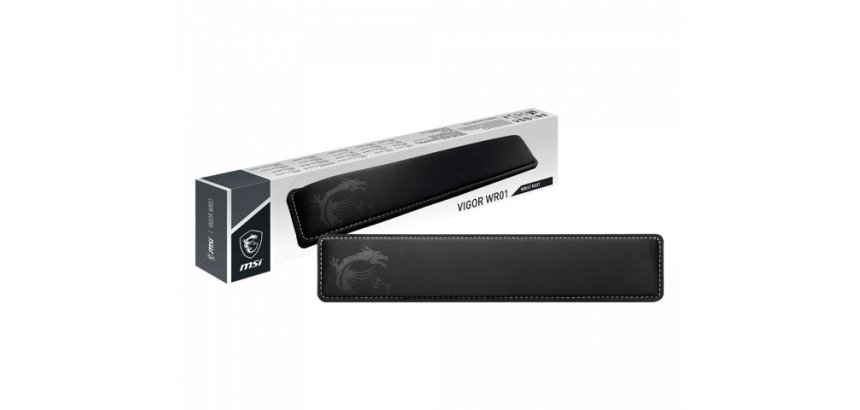 MSI Vigor-WR01 poggiapolso Memory foam, Gomma Nero