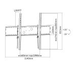 Equip 60"-100" Tilt Curved TV Wall Mount Bracket