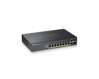 Zyxel GS2220-10HP-EU0101F commutateur réseau Géré L2 Gigabit Ethernet (10/100/1000) Connexion Ethernet, supportant l'alimentation via ce port (PoE) Noir