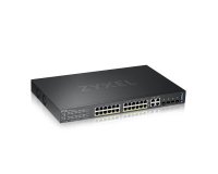 Zyxel GS2220-28HP-EU0101F commutateur réseau Géré L2 Gigabit Ethernet (10/100/1000) Connexion Ethernet, supportant l'alimentation via ce port (PoE) Noir