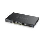 Zyxel GS2220-28HP-EU0101F commutateur réseau Géré L2 Gigabit Ethernet (10/100/1000) Connexion Ethernet, supportant l'alimentation via ce port (PoE) Noir