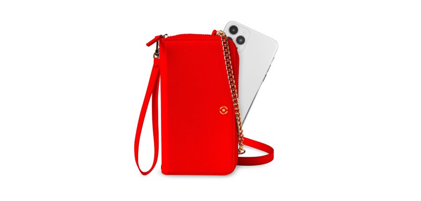 Celly Venere custodia per cellulare 16,5 cm (6.5") Custodia a borsellino Rosso