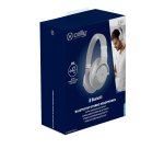 Celly ULTRABEAT ANC Auricolare Con cavo e senza cavo A Padiglione Musica e Chiamate Bluetooth Argento