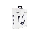 Nilox NXAU0000002 cuffia e auricolare Cablato A Padiglione Ufficio USB tipo A Nero