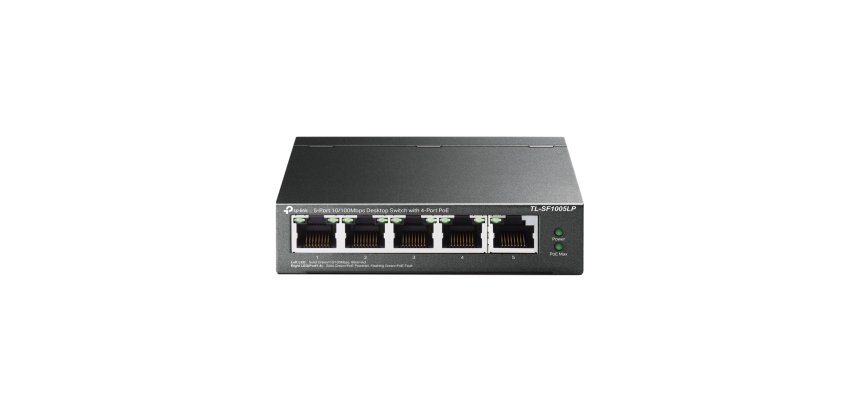 TP-Link TL-SF1005LP commutateur réseau Non-géré Fast Ethernet (10/100) Connexion Ethernet, supportant l'alimentation via ce port (PoE) Noir
