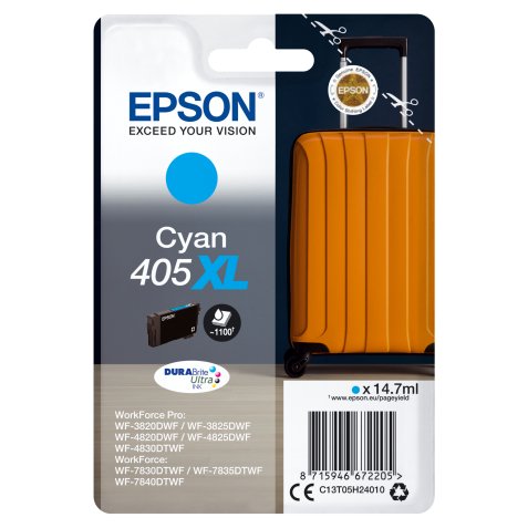 Epson Singlepack Cyan 405XL DURABrite Ultra Ink