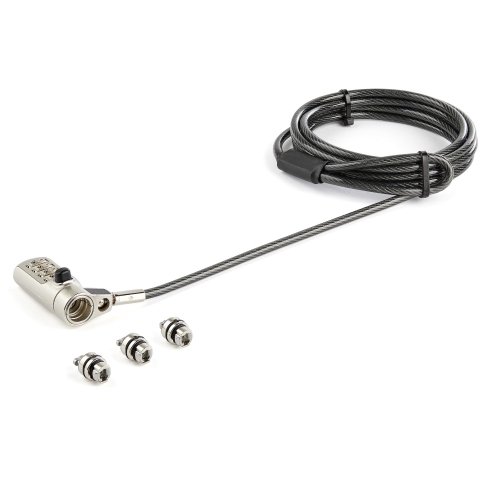 Cable de 2m de Seguridad Universal 3 en 1 para Ordenadores Portátiles